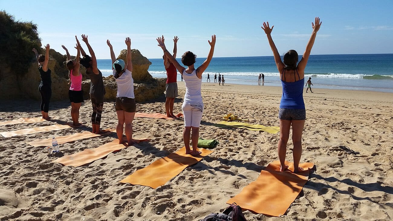 Yoga der Elemente Partnerübung auf dem Picota