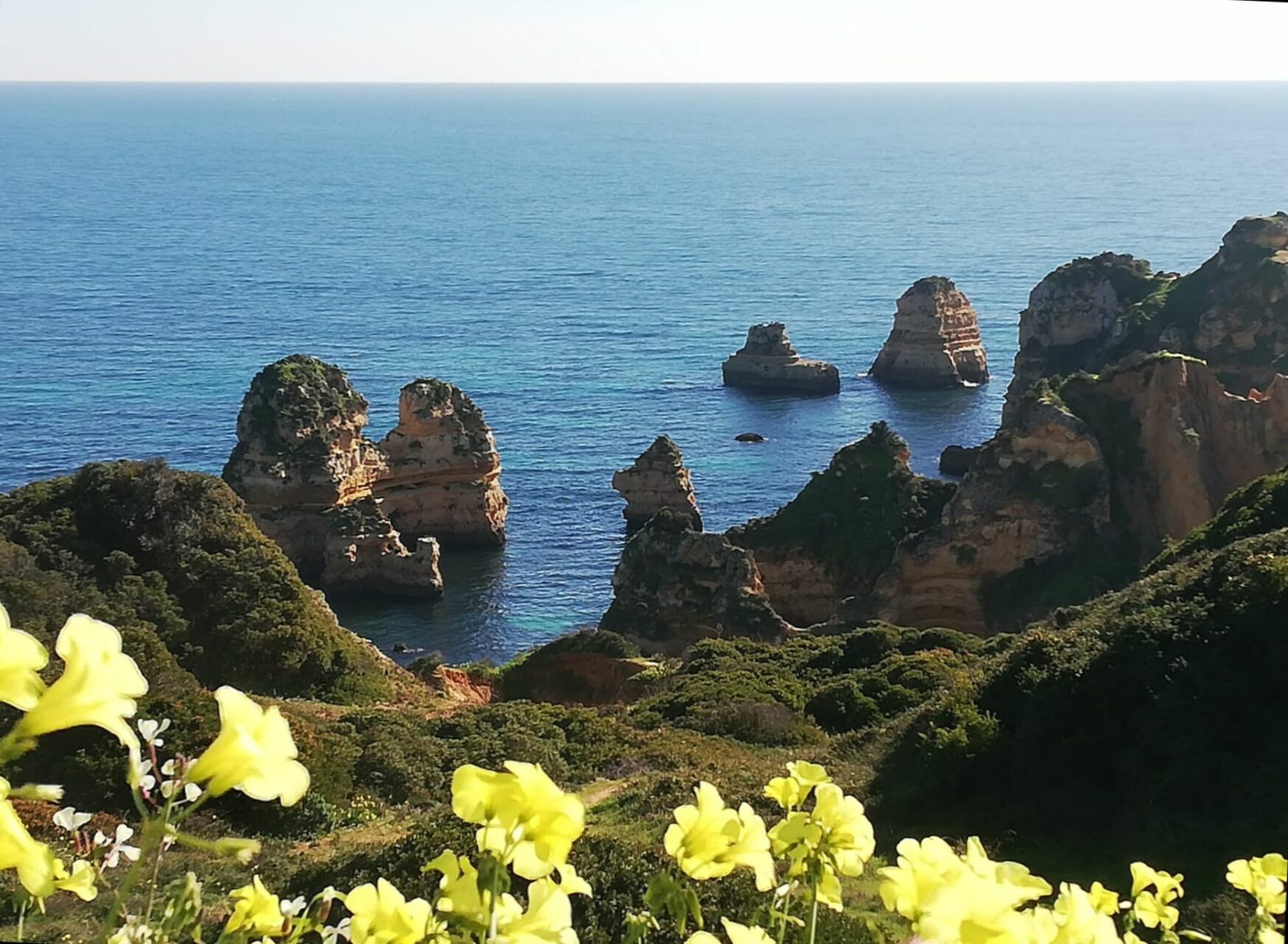 Algarve Cliffs Ponta da Piedade Klippenbogen Praia de Albandeira im Herzen der Felsenalgarve